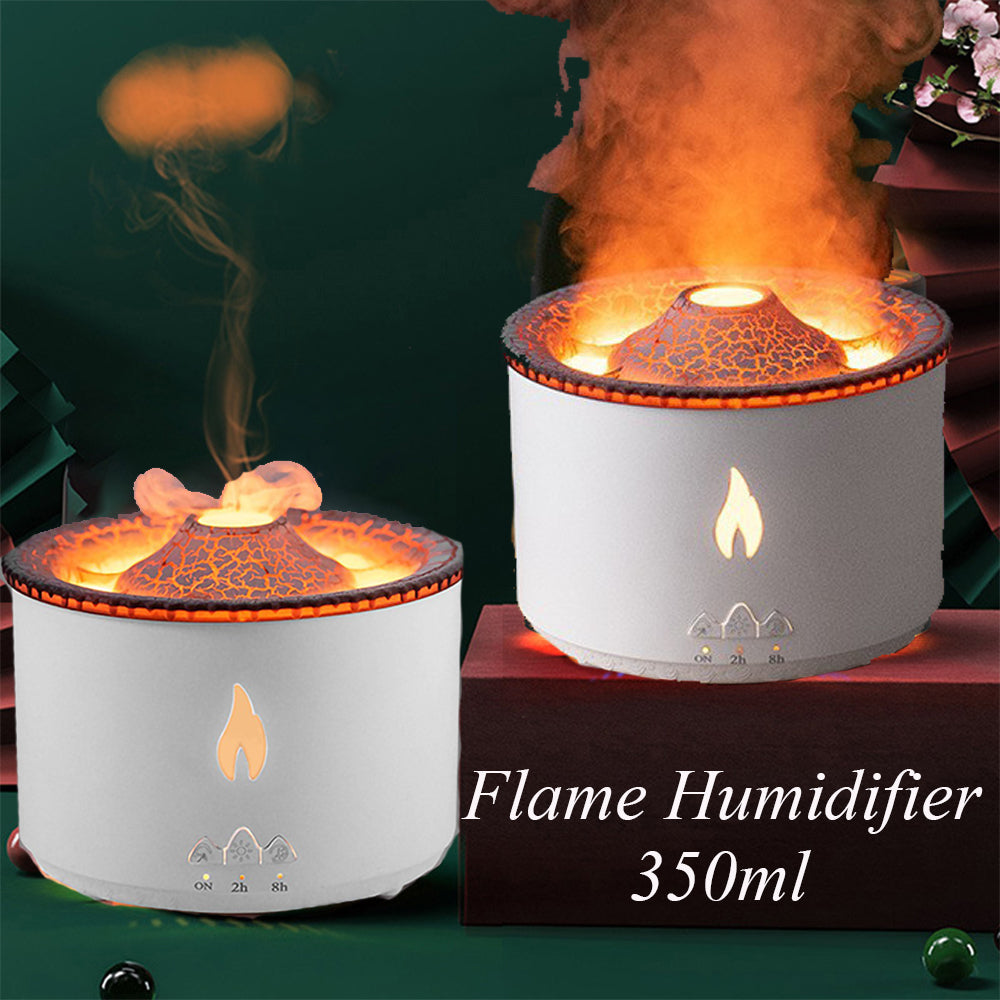 Ultrasonic Volcano Flame Essential Oil Diffuser – Jellyfish Mist Aromatherapy Humidifier - Lofty Enterprises