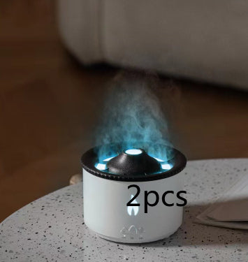 Ultrasonic Volcano Flame Essential Oil Diffuser – Jellyfish Mist Aromatherapy Humidifier - Lofty Enterprises