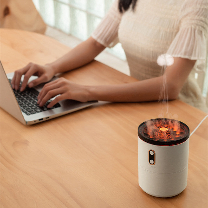 Volcanic Flame Aroma Essential Oil Diffuser – Jellyfish Mist USB Humidifier - Lofty Enterprises