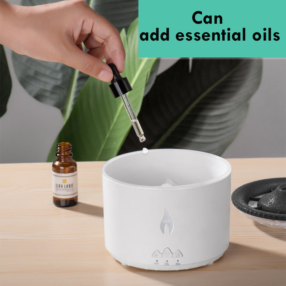 Ultrasonic Volcano Flame Essential Oil Diffuser – Jellyfish Mist Aromatherapy Humidifier - Lofty Enterprises