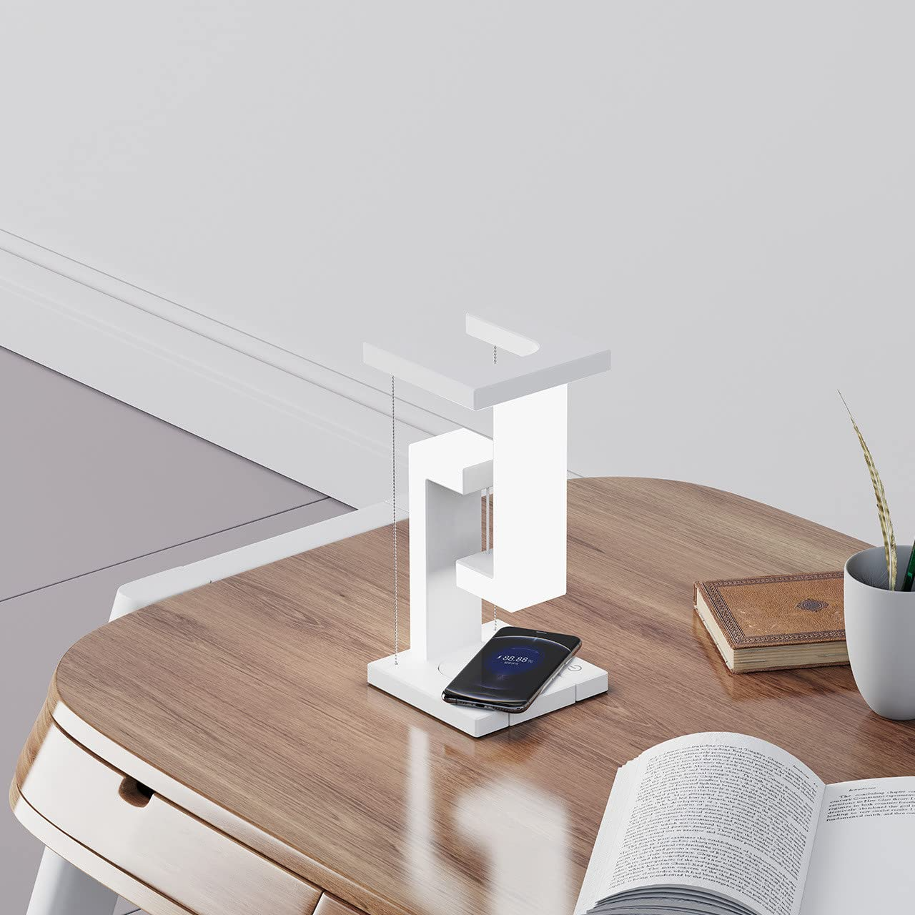 Magnetic Floating Wireless Charging Table Lamp – Modern LED Desk Light - Lofty Enterprises