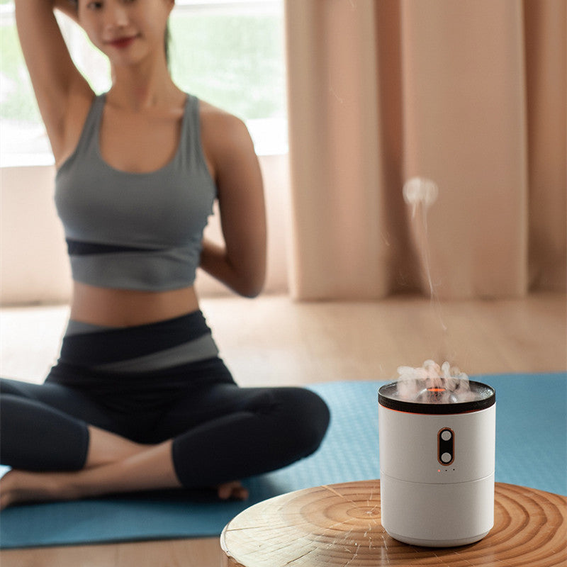 Volcanic Flame Aroma Essential Oil Diffuser – Jellyfish Mist USB Humidifier - Lofty Enterprises