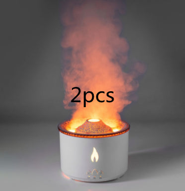 Ultrasonic Volcano Flame Essential Oil Diffuser – Jellyfish Mist Aromatherapy Humidifier - Lofty Enterprises