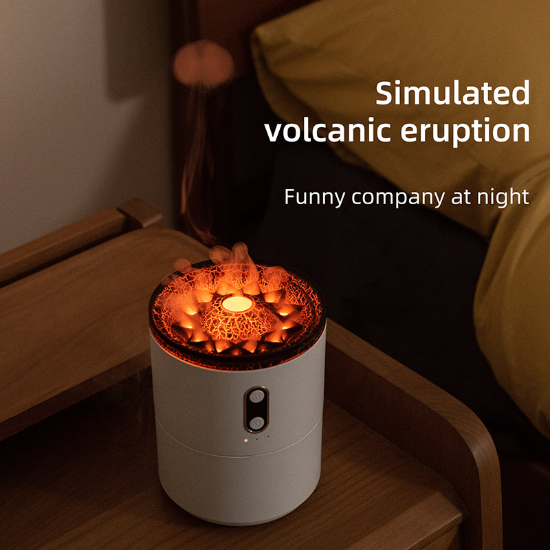 Volcanic Flame Aroma Essential Oil Diffuser – Jellyfish Mist USB Humidifier - Lofty Enterprises