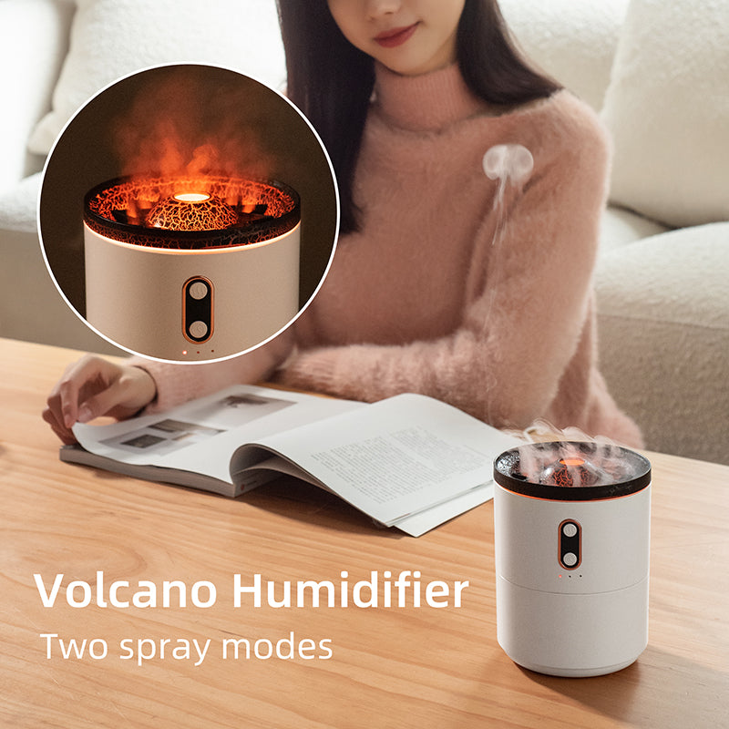 Volcanic Flame Aroma Essential Oil Diffuser – Jellyfish Mist USB Humidifier - Lofty Enterprises