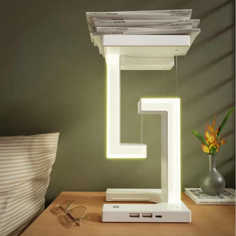 Magnetic Floating Wireless Charging Table Lamp – Modern LED Desk Light - Lofty Enterprises