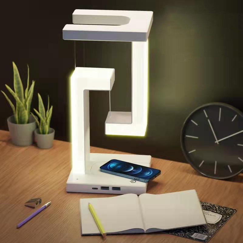 Magnetic Floating Wireless Charging Table Lamp – Modern LED Desk Light - Lofty Enterprises