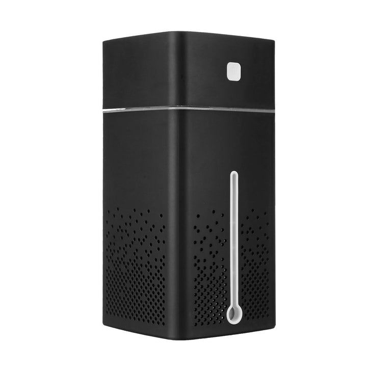 Compact air purifier and humidifier with LED night light